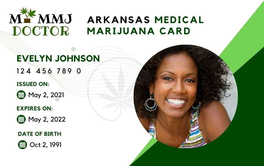 Arkansas Medical Cannabis Card from My MMJ Doctor