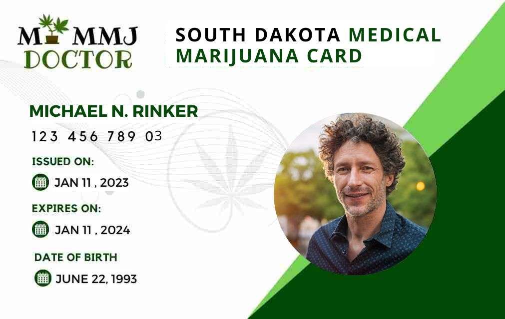 South Dakota medical marijuana card from my mmj doctor