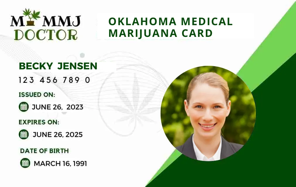 Oklahoma Medical marijuana card from My MMJ Doctor Oklahoma Medical marijuana card from My MMJ Doctor