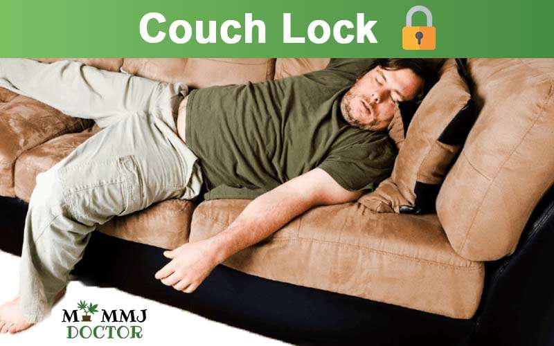 Person experiencing couch lock 
