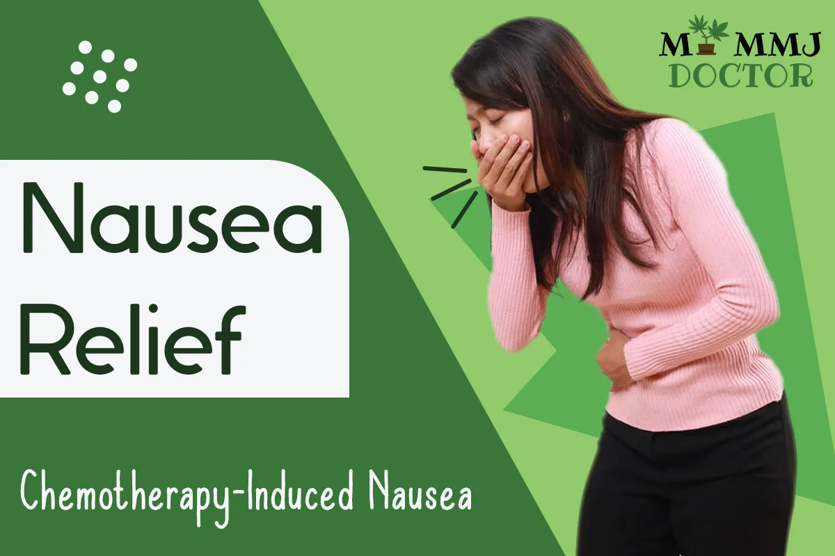 image of a woman feeling nauseous, holding her stomach and mouth in pain, with the heading 'nausea relief' and subheading 'chemotherapy induced nausea image of a woman feeling nauseous, holding her stomach and mouth in pain, with the heading 'nausea relief' and subheading 'chemotherapy induced nausea