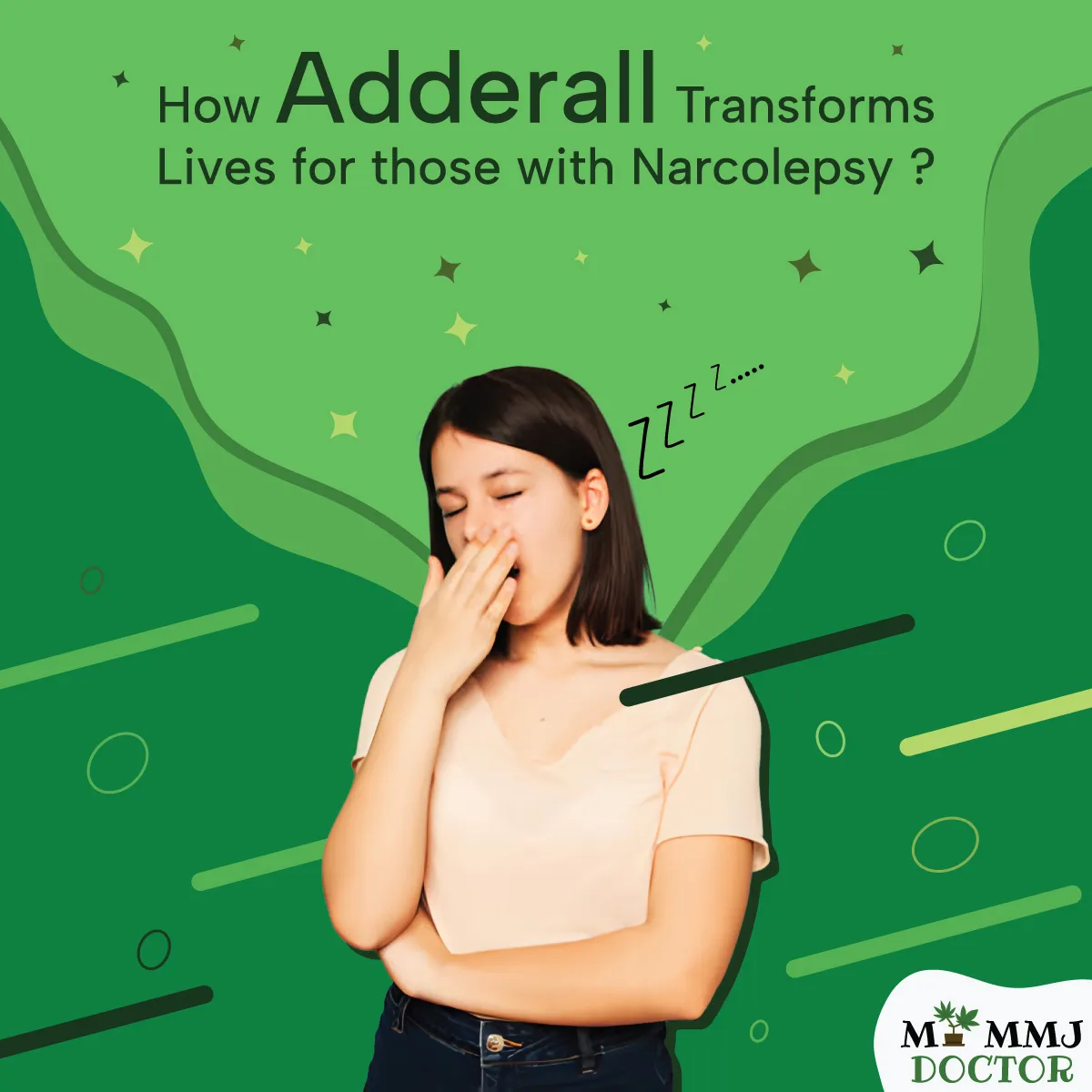 tired woman experiencing narcolepsy sleep attacks during the day disrupting daily life how adderall helps