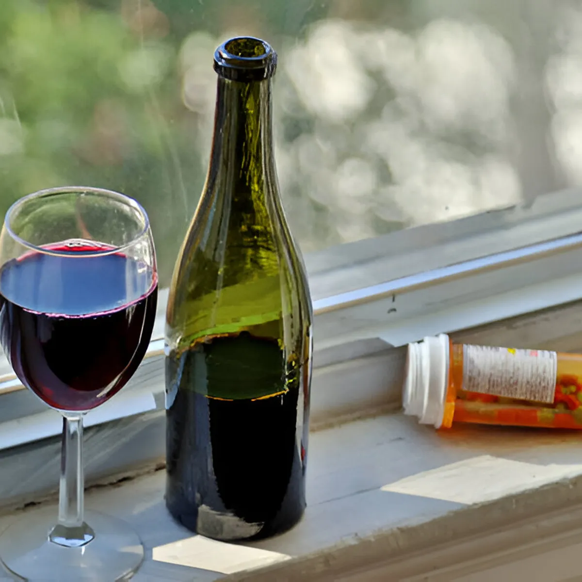bottle of alcohol and adderall medicine bottle side by side bottle of alcohol and adderall medicine bottle side by side