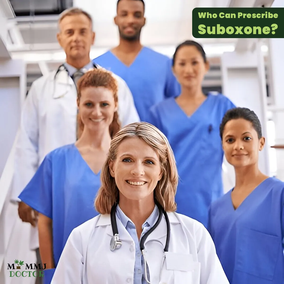doctor's team including nurse practitioners, physician assistants, clinical nurse specialists, and nurse-midwives ready to prescribe suboxone
