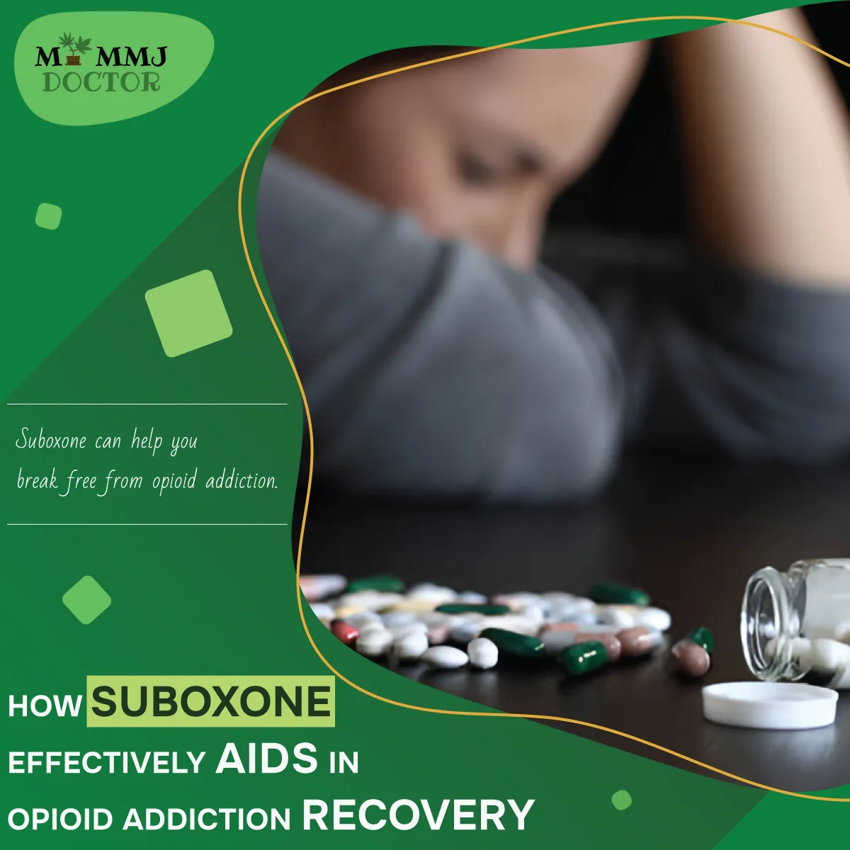 woman struggling with opioid addiction, featuring a quote on how suboxone aids in recovery woman struggling with opioid addiction, featuring a quote on how suboxone aids in recovery