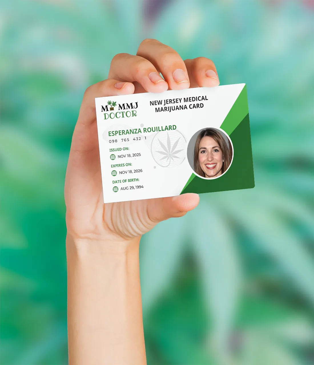 holding new jersey mmj card holding new jersey mmj card