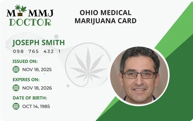 visual representation of the ohio medical marijuana card 2025