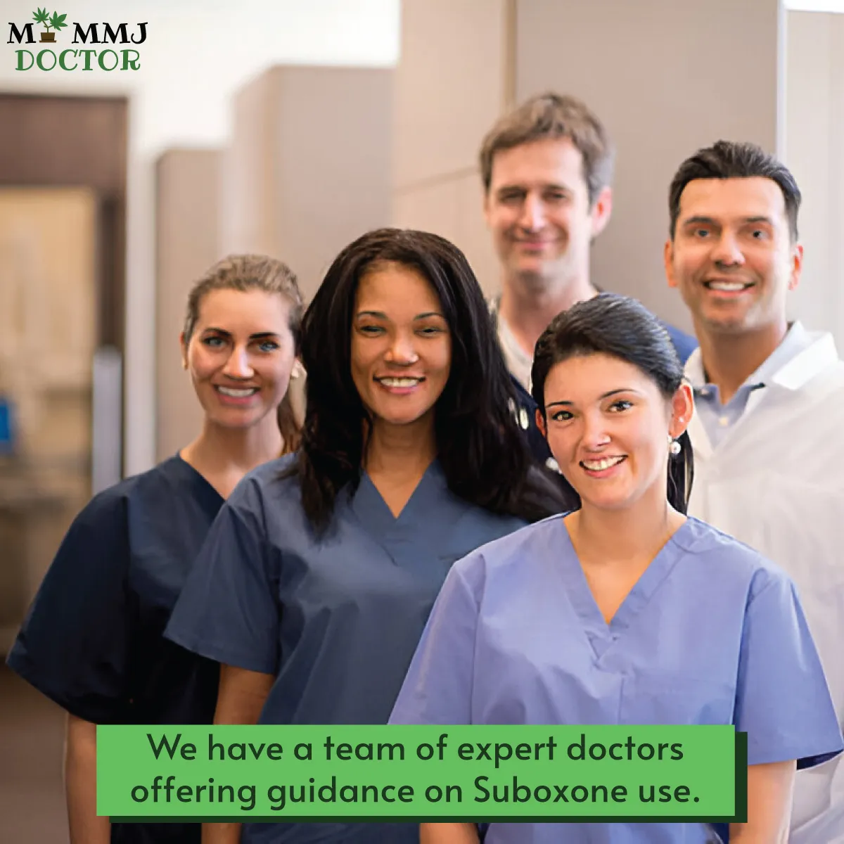 team of doctors providing guidance on suboxone usage, prescription assistance, and treatment support