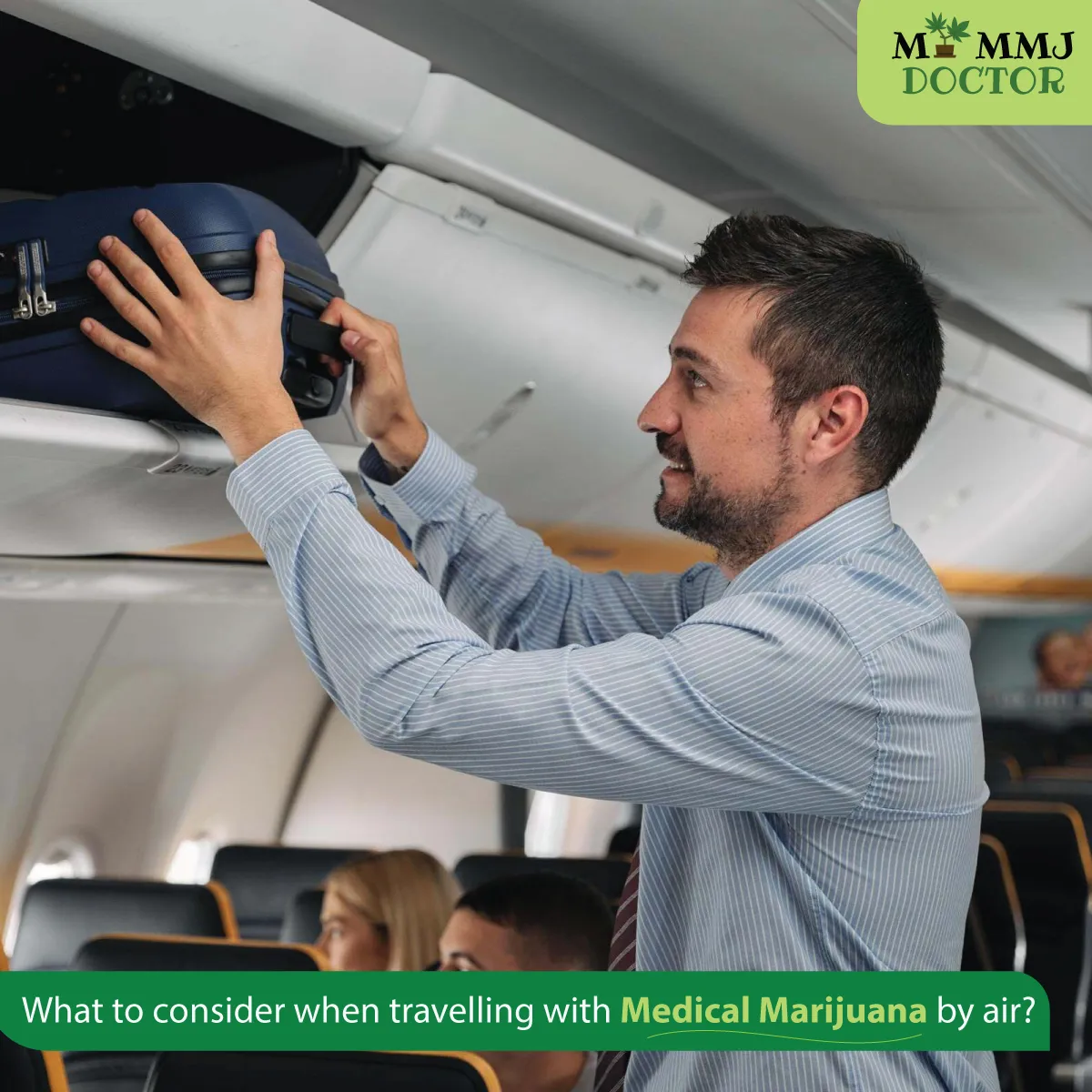 man traveling with medical marijuana in bag on airplane man traveling with medical marijuana in bag on airplane