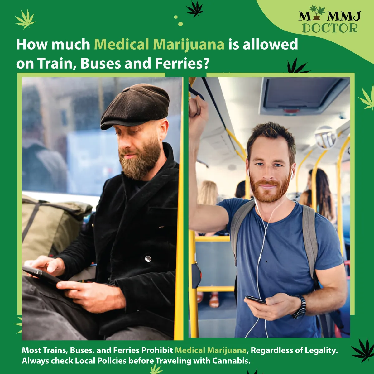 two people traveling on bus and train with medical marijuana two people traveling on bus and train with medical marijuana