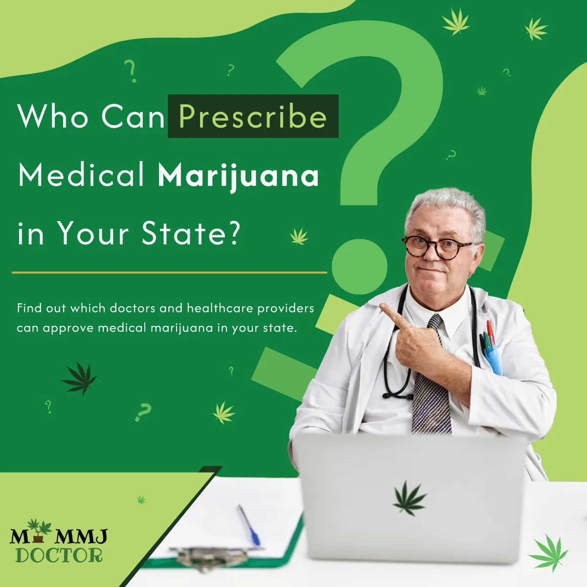 senior doctor explaining who can prescribe medical marijuana in your state at hospital desk senior doctor explaining who can prescribe medical marijuana in your state at hospital desk