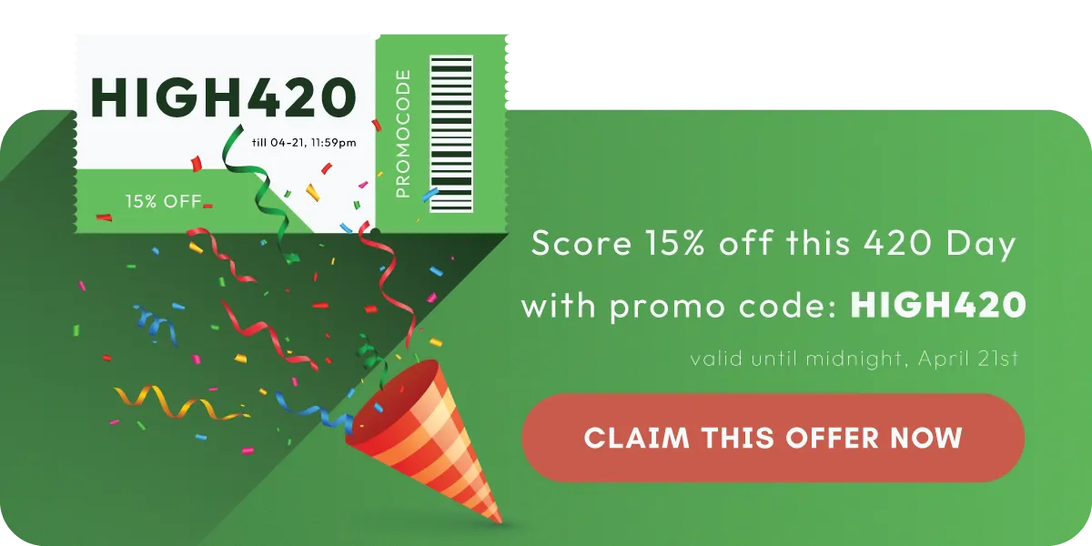 get 15% discount on 420 day with my mmj doctor promo offer