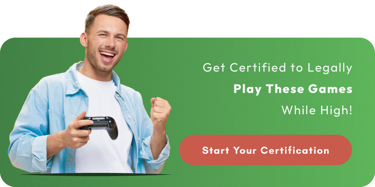 cta banner showing get certified to use medical marijuana, start your certification today